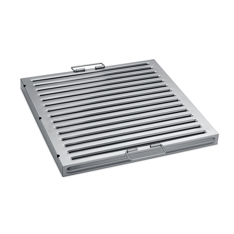 Stainless steel baffle grease filter for commercial kitchen exhaust hoods